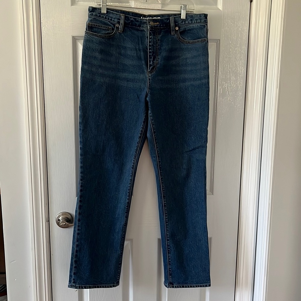 Lands End High Rise Straight Jean